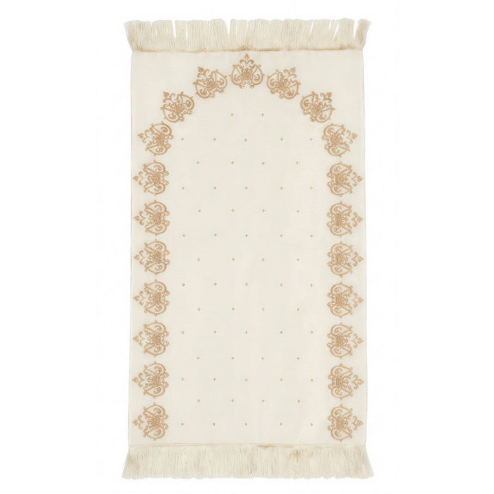 Premium Embroidered Prayer Mat – Soft Luxury Islamic Prayer Rug with E ...