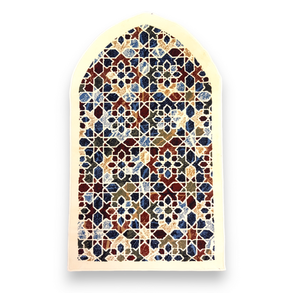 Al Rawdah Prayer Mat Inspired by Al-Masjid Nabawi, Crafted in Madina, Saudi Arabia-04