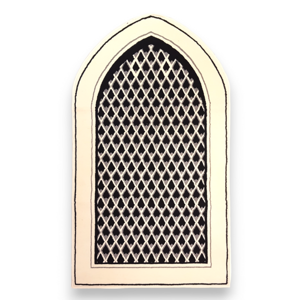 Al Rawdah Prayer Mat Inspired by Al-Masjid Nabawi, Crafted in Madina, Saudi Arabia-07